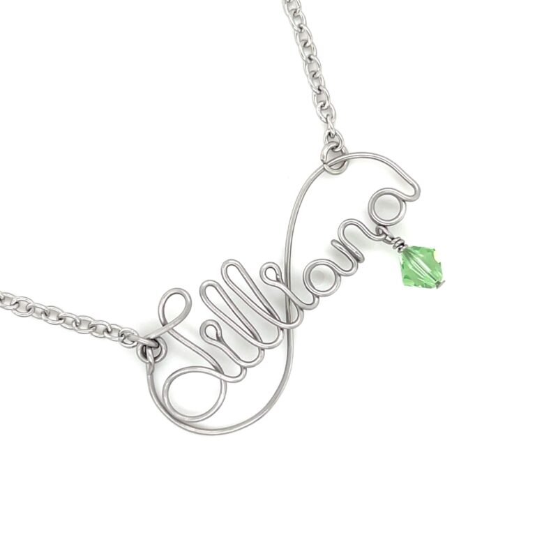 Stainless Steel Wire Name Necklace